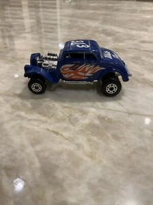 33 Willys Street Rod 313 Blue White Heat Matchbox Lesney Macau 1982 - Picture 1 of 5