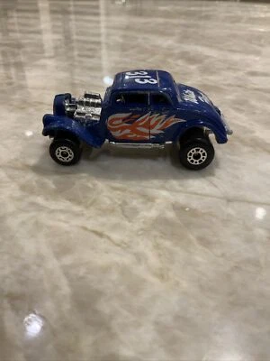 33 Willys Street Rod 313 Blue White Heat Matchbox Lesney Macau 1982 - Imagem 1 de 4