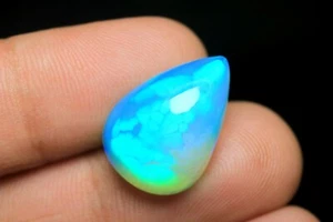 Piedra preciosa natural de ópalo de fuego de panal de 8,60 quilates, pera de alta calidad ópalo etíope - Imagen 1 de 11