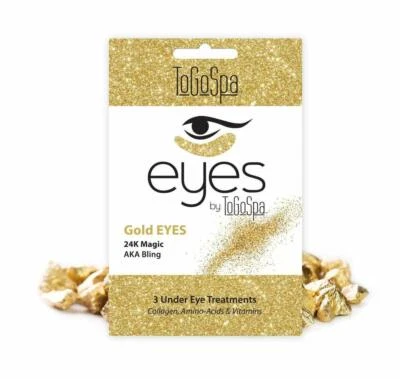 ToGoSpa Golden EYES 24k Magic Premium Clean Anti-Aging Gel Masks with Collagen - Image 1 of 4