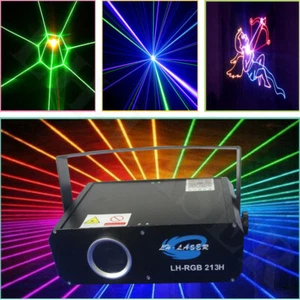 1W 1000mW ILDA SD card stage laser light RGB animation Dj party light SHOW30kpps - Picture 1 of 12