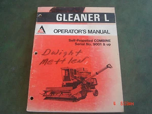 ALLIS-CHALMERS L COMBINE  OPERATOR'S MANUAL Free Shipping - Picture 1 of 4