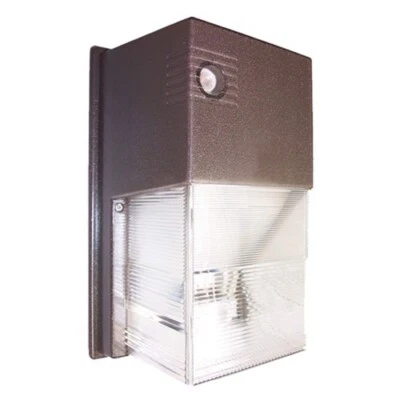 DURAGUARD LED BRONZE OUTDOOR MINI WALL PACK LIGHT 120-277V 13W 3000K 11"Hx5.75"W - Image 1 of 3