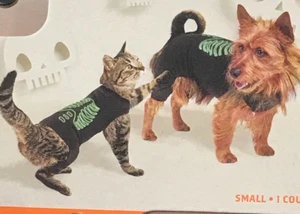 Hyde and Eek! Glow-in-the-dark Skeleton Pajamas Dog Or Cat Costume Small - Picture 1 of 7