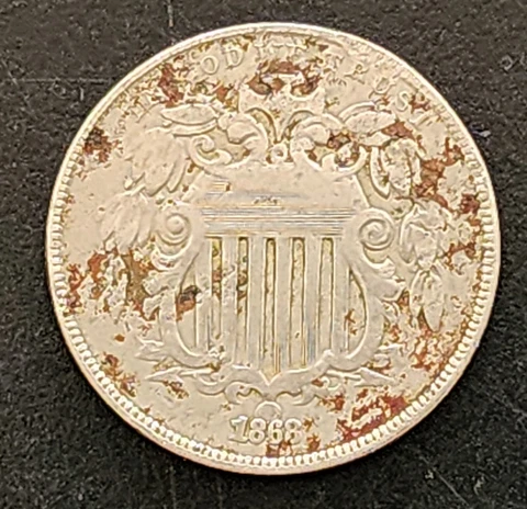 1868 Shield Nickel Cover