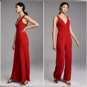 ❤️WAYF Red Wide-Leg Jumpsuit -❤️ - Picture 1 of 9