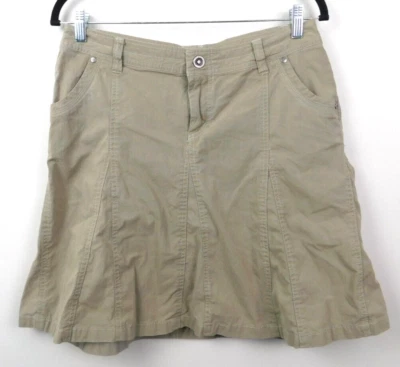 Falda Kuhl Mujer 8 Salpicaduras Tostado Caqui Línea A Aire Libre Senderismo Activo Acampanado Elástico Foto 1 de 4