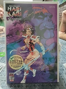 Hari Kari: the Beginning #1 Variant Gold Seal Signed (Blackout Comics 1996) - Picture 1 of 3