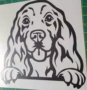 1x English Spaniel Cocker Springer Dog Decal Vinyl Sticker Craft Glass 5x5inch - Picture 1 of 4