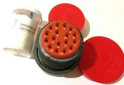 JAN MS3406D20-29PW Mil-Spec Connector + Contacts - Image 1 of 2