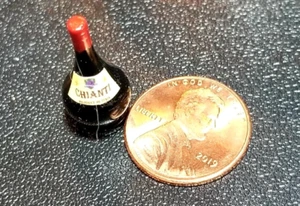Botella miniatura de Chianti para casa de muñecas - escala 1:12 - Imagen 1 de 1