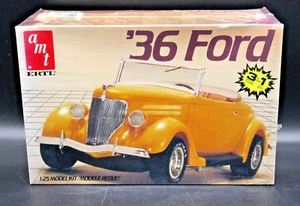 1:25 AMT Ertl '36 Ford 3 in 1 Model Kit 6591 - New & Sealed - Picture 1 of 5