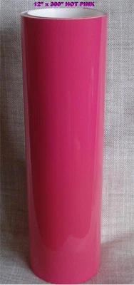 CNCSIGNS VENDIO 12" x 300" HOT PINK Sign Vinyl for Cutter PLOTTER Crafts graphics, NEW 25 ft. **