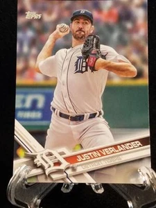 2017 Justin Verlander Detroit Tigers Topps Baseball Card # 450 - Picture 1 of 2