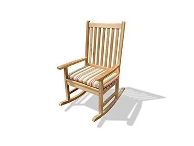 Mecedora Valencia genuina de teca grado A, respaldo alto, 27" W, precio de venta sugerido por el fabricante 900 USD ¡AHORRA! Foto 1 de 2