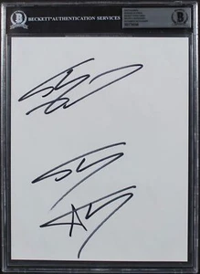 Lakers Shaquille O'Neal Authentic 3x Signed 8x10 Photo BAS Slabbed - Picture 1 of 2