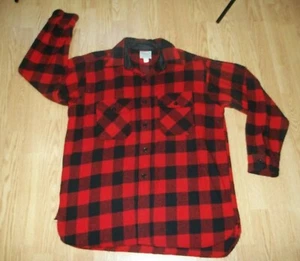 CAMISA LEÑADORA DE COLECCIÓN BRENT ROJA Y NEGRA A CUADROS DE BÚFALO MANGA LARGA, M 15 1/2-15 - Imagen 1 de 11