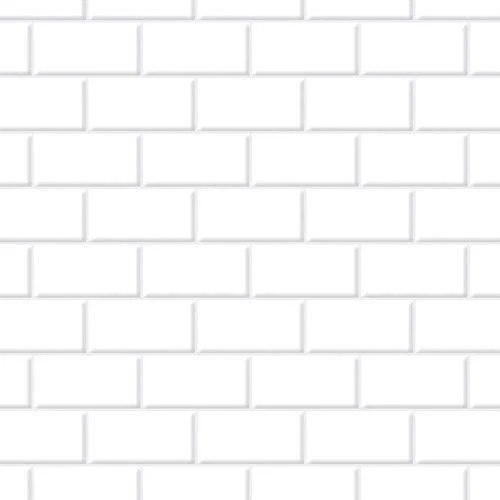 MINIATURE DOLLHOUSE 1:12 SCALE EMBOSSED WHITE SUBWAY TILE - DIY763A - Image 1 of 1