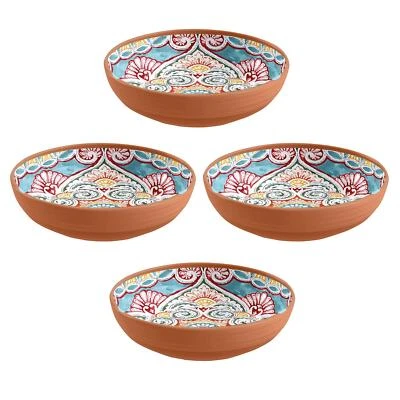 Purely Home Rio Corte 20 cm Melamin Müsli/Pasta/Pudding Schalen, 4er Set