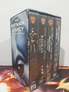 THE BATMAN LEGACY 4-TAPE VHS VIDEO BOX SET 1999 Nicholson Keaton Kilmer Clooney  - Bild 1 von 8