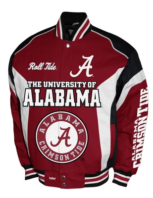 Chaqueta de sarga Alabama Crimson Tide Franchise Club Driven - Carmesí Foto 1 de 3