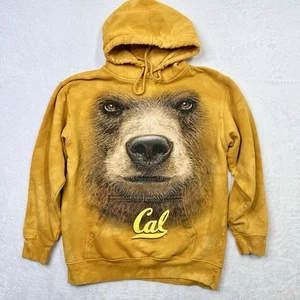 The Mountain Hoodie Small Yellow Cal Berkeley Bear Bruins Pullover University - Picture 1 of 9