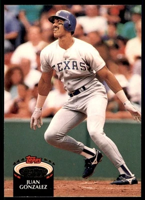 1992 Topps Stadium Club #240 Juan Gonzalez - Image 1 of 2