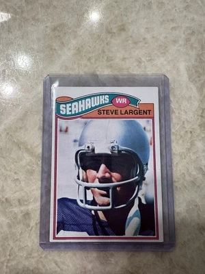 1977 Topps Football - Steve Largent #177 (RC) NFL Rookie Card - Seahawks - Image 1 of 4