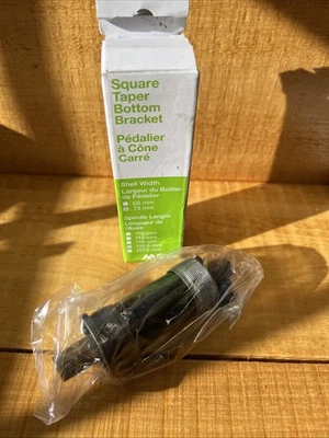 MSW ST100 Square Taper BSA Bottom Bracket 73x122.5mm, Steel, English Threaded - Image 1 of 4