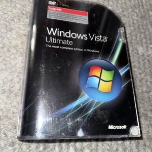 Microsoft Windows Vista Ultimate Upgrade 32 Bit & 64 Bit DVDS New Sealed - Picture 1 of 2