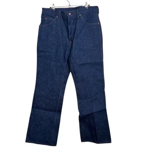 Vintage Rustler Men's Bootcut Jeans Blue Size 34x30 Dark Wash Denim - Picture 1 of 6