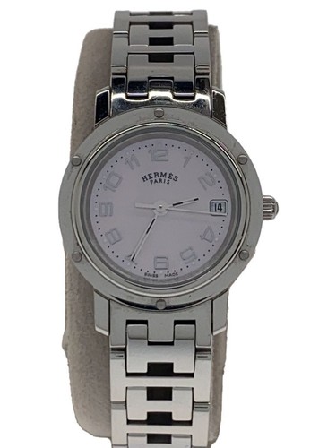 HERMÈS Orologio HERMES Donna Quarzo Polso Analogico Acciaio Inox PNK SLV CL4.210