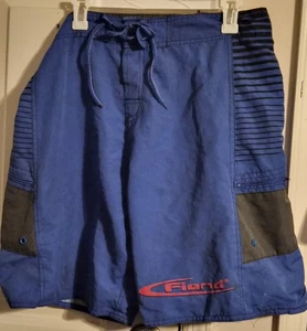 Pantalones cortos de tabla para hombre marca FIEND con estampado gráfico hawaiano para nadar surf TALLA 36 - Imagen 1 de 3