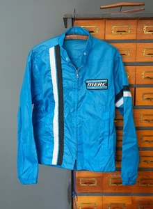 Vintage Mercury Boat Racing Windbreaker Jacket Men's Size Small Fishing Zip Up - Picture 1 of 11