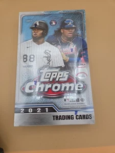 2021 Topps Chrome Baseball Hobby Lite Box new factory sealed 16 packs 4 cards ea - Picture 1 of 2