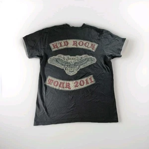 Kid Rock Tour 2011 Born Free American Bad Ass Black Short Sleeve T-Shirt Large - Picture 1 of 11