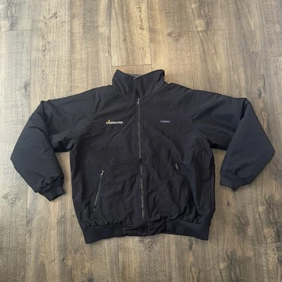 Lands End Bomber Jacket Men Sz Large Full Zip Squall Fleece Lined Weatherproof - Image 1 of 4