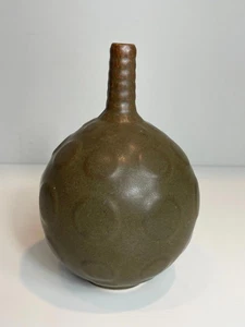 Vintage Jonathan Adler Pot A Porter Pottery Ceramic Bud Vase Modern Circles 90s - Picture 1 of 6