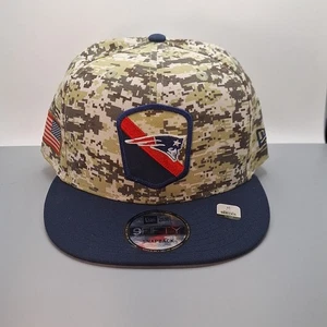 New England Patriots New Era 2023 Salute To Service 9FIFTY Mütze Camouflage/Navy  - Bild 1 von 7