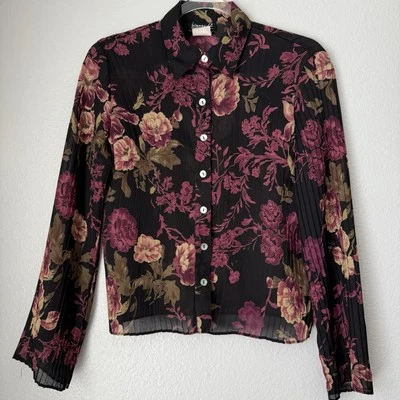 Top Floral De Colección Festival Hada Grunge Capricho Bosque Núcleo Transparente Pequeño Foto 1 de 4