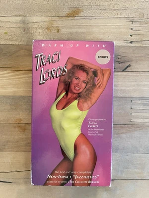 Warm Up With Traci Lords VHS 1988 Exercise Aerobics Jazzthetics Workout TESTED - Image 1 of 4