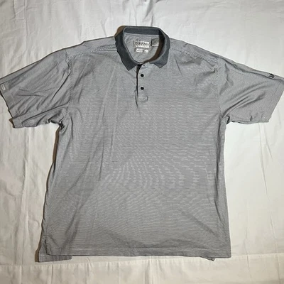 Polo de golf TEHAMA Clint blanco y negro a rayas manga corta - hombre talla XL Foto 1 de 4