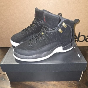 Nike Air Jordan 12 Retro (GS) Black-White Reverse Taxi Shoes Size 6Y W/Box - Picture 1 of 14