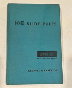 K&E Slide Rules Deci-lon Instruction Manual Keuffel & Esser Co - Imagen 1 de 3