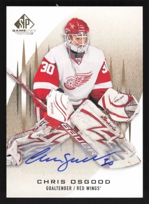 2013-14 SP Game Used Edition Gold Autographs Chris Osgood #69 - HOF - Image 1 of 2
