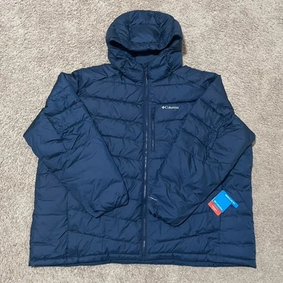Columbia Labyrinth Loop II Hooded Jacket Mens 6X Blue Omni-Heat Infinity Puffer - Image 1 of 4