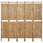 NNEVL 5-Panel Room Divider Bamboo 200x180 cm