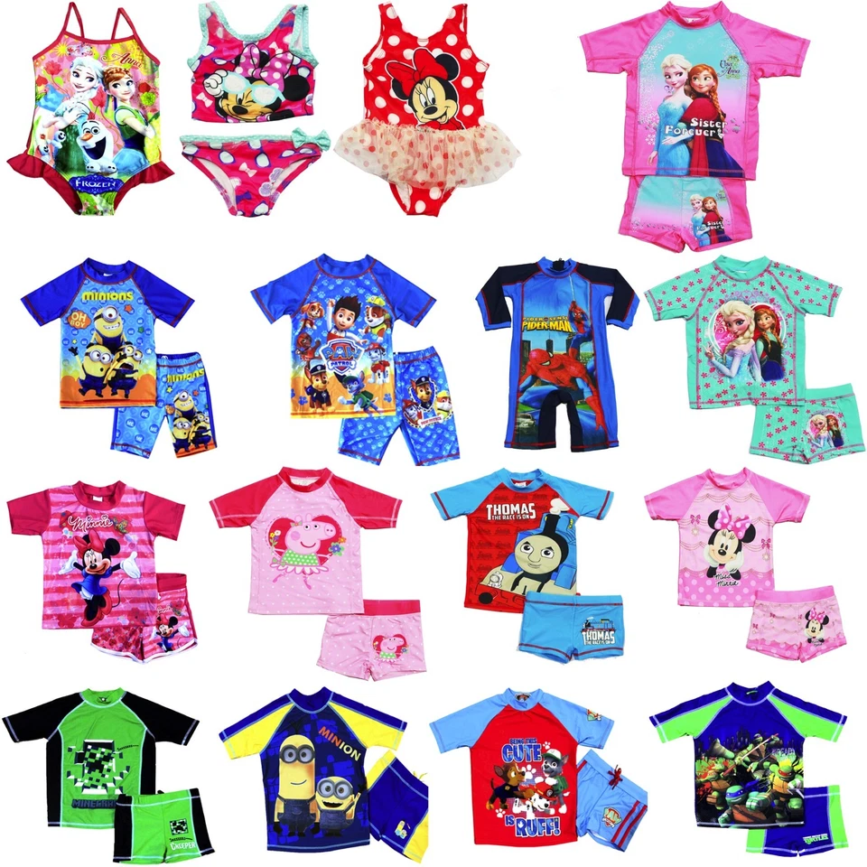 New Kids Size 1-14 swimsuit swimwear swimming BIKINI TOP TRUNK TOGS paw patrol - image 1 of 2