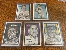 (5) Vintage Jackie Robinson O'connell And Sons Card Aaron Mays  Ted Williams SSP