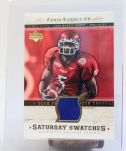 2005 Upper Deck Card Sunday Swatches PARIS WARREN -MINT- Fresh Pack - Picture 1 of 2